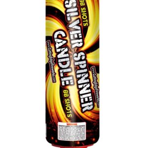 SILVER SPINNER CANDLE 88 SHOT (CASE) 12/1