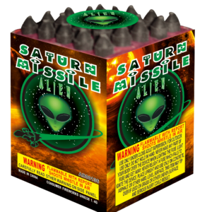 25 SHOT SATURN MISSILE BATTERY CRACKLING (PLASTIC) (CASE) 120/1