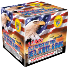 COURTESY OF THE RED, WHITE AND BLUE 9 SHOT (CASE) 6/1
