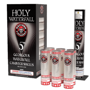 HOLY WATERFALL 5" CANISTER SHELLS (CASE) 12/6